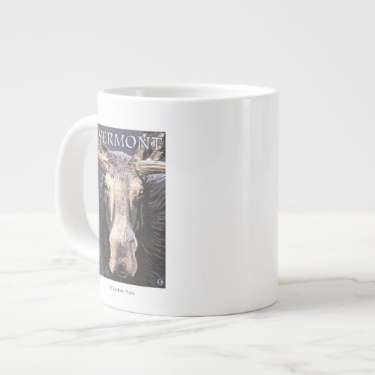 VermontMoose van dichtbij Grote Koffiekop (Links)