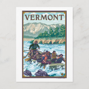 VermontRiver Rafting Scene Briefkaart