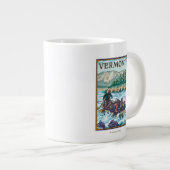 VermontRiver Rafting Scene Grote Koffiekop (Voorkant rechts)