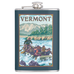 VermontRiver Rafting Scene Heupfles