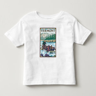 VermontRiver Rafting Scene Kinder Shirts