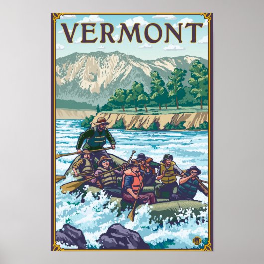 VermontRiver Rafting Scene Poster (Voorkant)