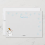 Vermont's Winter Wonderland in B&W Flat Kaart (Achterkant)