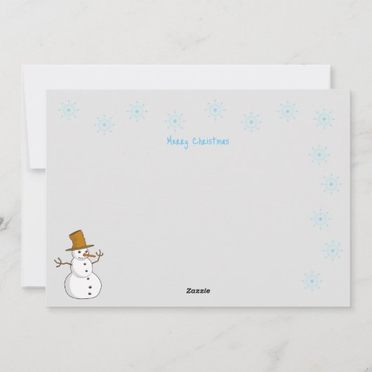 Vermont's Winter Wonderland in B&W Flat Kaart (Achterkant)