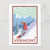 VermontSnowboarder Scene Briefkaart (Voorkant)