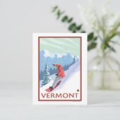 VermontSnowboarder Scene Briefkaart (Staand voorkant)