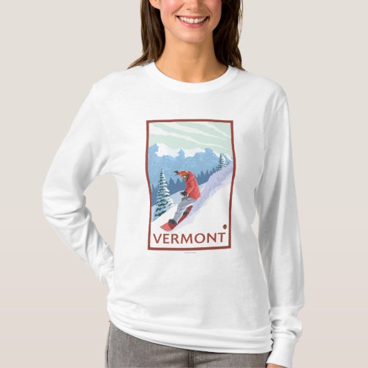 VermontSnowboarder Scene T-shirt (Voorkant)