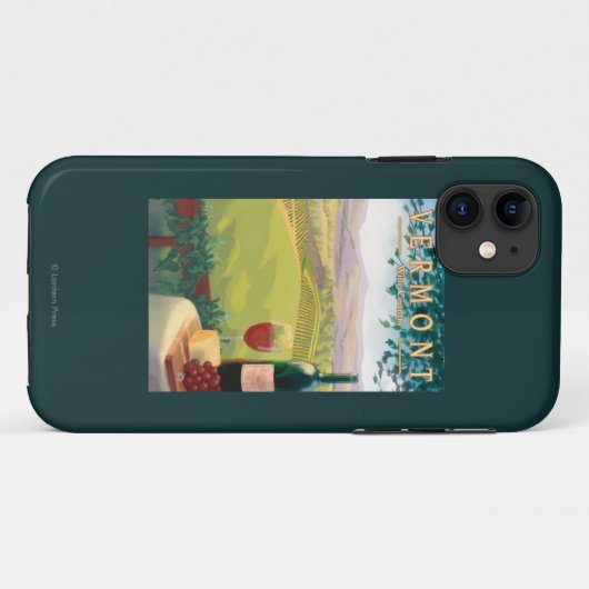 VermontWine Country Scene Case-Mate iPhone Case (Achterkant (horizontaal))