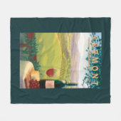 VermontWine Country Scene Fleece Deken (Voorkant (Horizontaal))