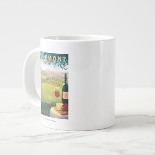 VermontWine Country Scene Grote Koffiekop (Links)