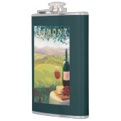 VermontWine Country Scene Heupfles (Links)