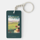 VermontWine Country Scene Sleutelhanger (achterkant)