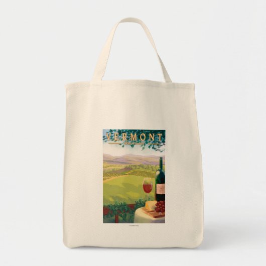VermontWine Country Scene Tote Bag (Voorkant)