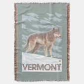 VermontWolf Scene Deken (Voorkant Verticaal)