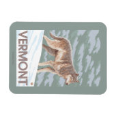 VermontWolf Scene Magneet (Horizontaal)