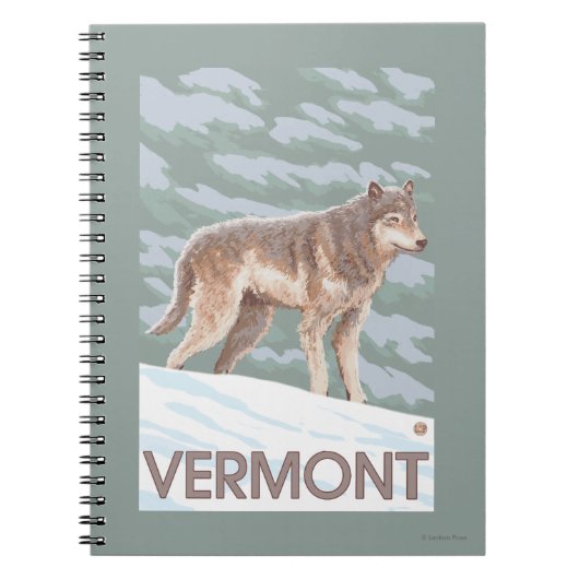 VermontWolf Scene Notitieboek (Voorkant)