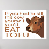 Vermoord de Koe - Vegan, vegetariër Poster (Voorkant)