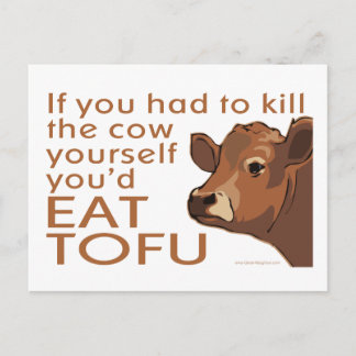 Vermoord de Kow - Vegan, vegetariër Briefkaart