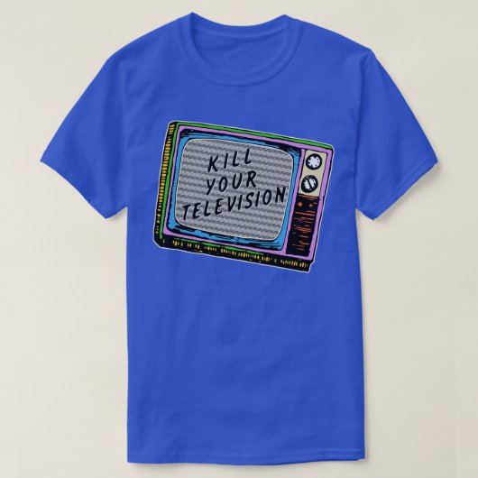 Vermoord je televisie t-shirt (Design voorkant)