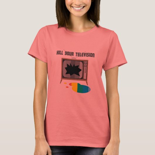 Vermoord je televisie t-shirt (Voorkant)