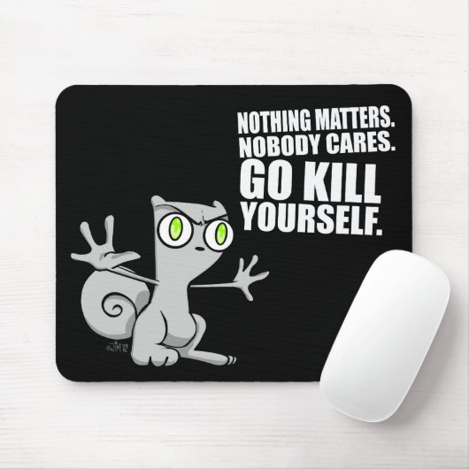 Vermoord jezelf: Foamy Mousepad Muismat (Met muis)