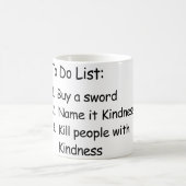 Vermoord mensen met een gevoel van onbehagen koffiemok (Center)