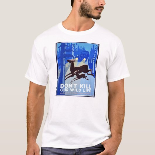 Vermoord ons FAP Poster van Wildlife niet T-shirt (Voorkant)