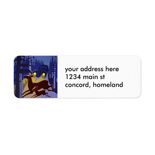 Vermoord onze wilde dieren niet etiket (Voorkant)