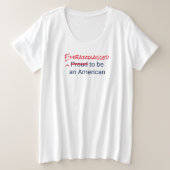 Vermorzeld/trots om een Amerikaanse T-Shirt te zij (Design voorkant)