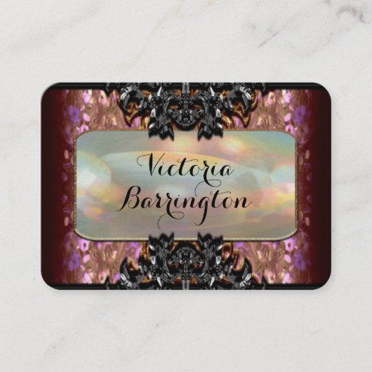 Vermothe Petal 2,5-inch Pearl Professional Visitekaartje (Voorkant)