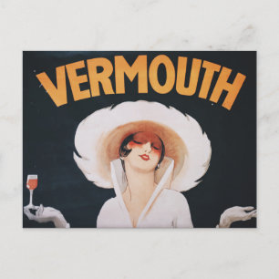 Vermouth Advertisement Martini Adverteren Briefkaart