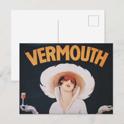 Vermouth Advertisement Martini Adverteren Briefkaart (Voorkant / Achterkant)