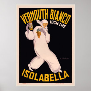 Vermouth Bianco, hoogwaardig Isolabella Poster