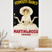 Vermouth Bianco Martini en Rossi  Food&Dri Poster (Keuken)