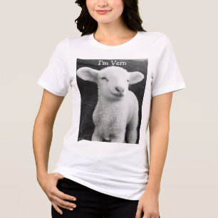 Vern Het Virale Lam Knus Emotionale Energie  Tri-Blend Shirt