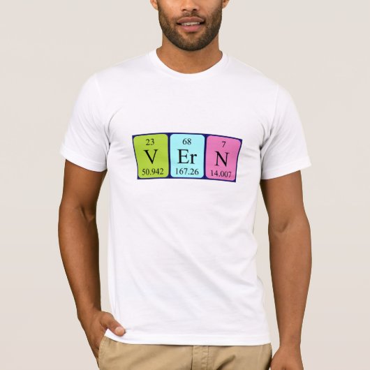 Vern periodiek shirt van de lijstnaam (Voorkant)