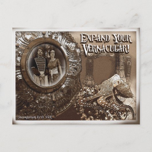 Vernaculair briefkaart (Voorkant)