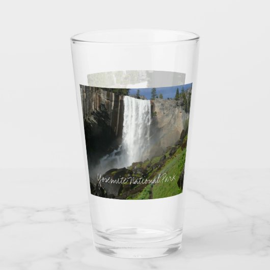 Vernal Falls I in Yosemite National Park Glas (Voorkant)