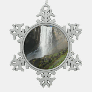 Vernal Falls I in Yosemite National Park Tin Sneeuwvlok Ornament
