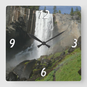 Vernal Falls I in Yosemite National Park Vierkante Klok
