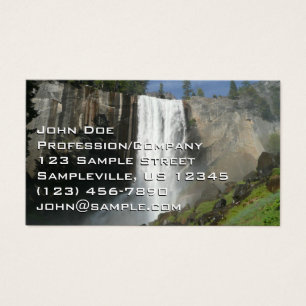 Vernal Falls I in Yosemite National Park Visitekaartje