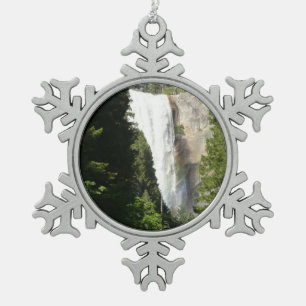 Vernal Falls II in Yosemite National Park Tin Sneeuwvlok Ornament