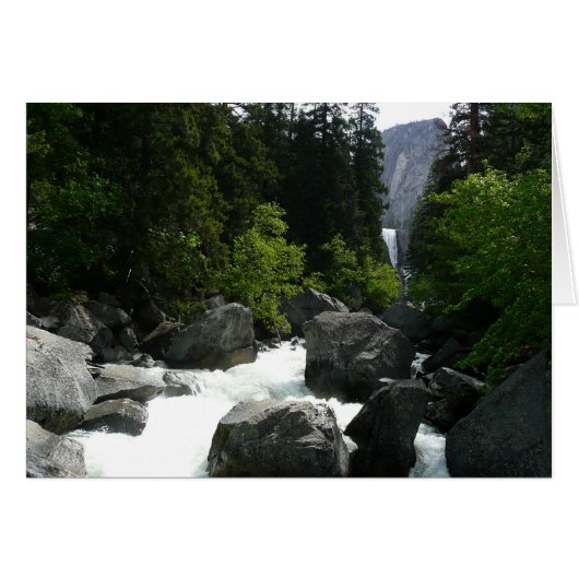Vernal Falls in de verte bij Yosemite (Voorkant Horizontaal)