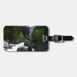 Vernal Falls in de verte bij Yosemite Bagagelabel