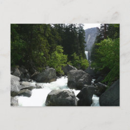 Vernal Falls in de verte bij Yosemite Briefkaart