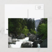 Vernal Falls in de verte bij Yosemite Briefkaart (Voorkant / Achterkant)