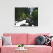 Vernal Falls in de verte bij Yosemite Canvas Afdruk (Insitu (Woonkamer))