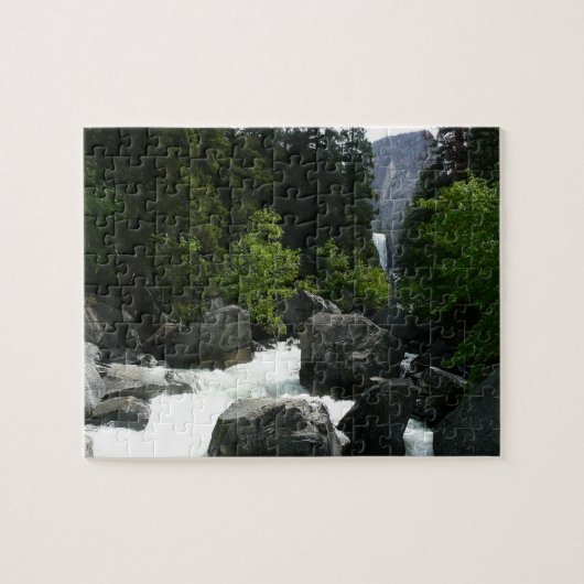 Vernal Falls in de verte bij Yosemite Legpuzzel (Horizontaal)