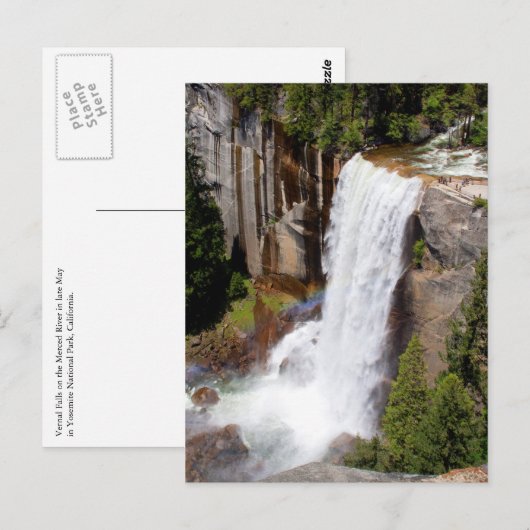 Vernal Falls Overlook Briefkaart (Voorkant / Achterkant)