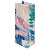 VERNAL Geïllustreerde Pasen Zak Wijn Cadeautas (Achterkant Gekanteld)